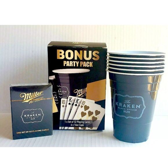 Cards & Cups Party Pack Kraken Miller - Picture 1 of 5